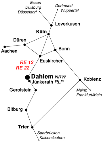Alte Schule Dahlem-Baasem, Luftbild